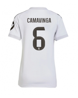 Real Madrid Eduardo Camavinga #6 Maglia Gara Casa Repliche 2025-26 Donna Maniche Corte